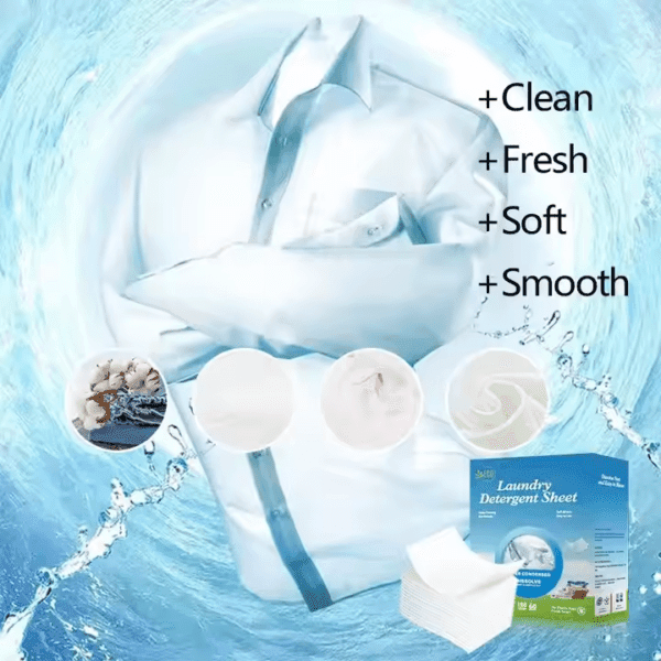 Water-Soluble Laundry Strips – Gentle, Fragrance-Free, Bulk Packaging