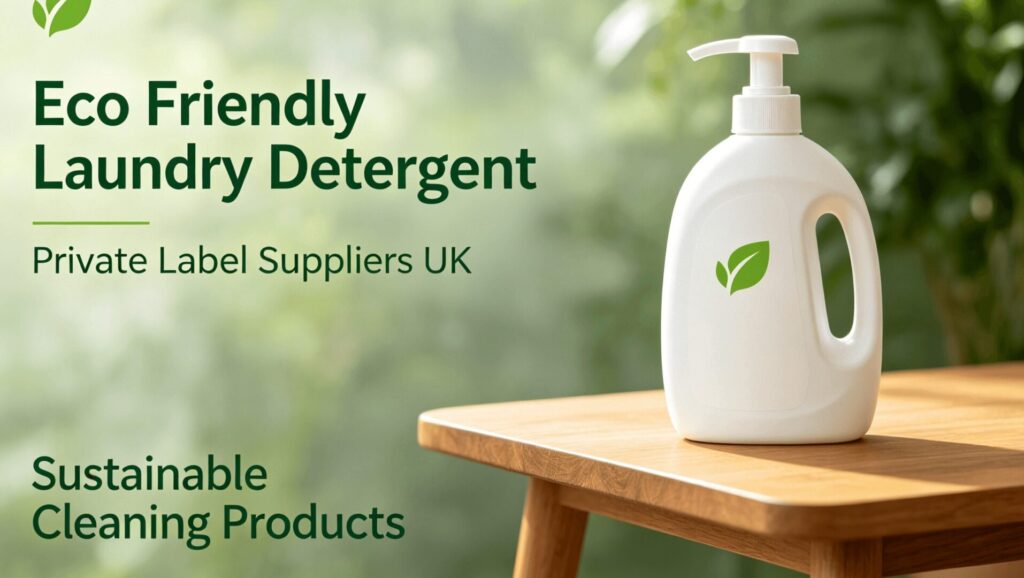 Eco friendly laundry detergent private label suppliers UK sustainable cleaning products